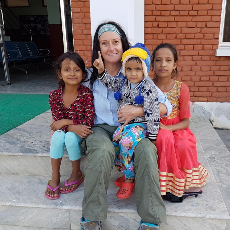 Sharon M in Nepal Sharon M in Nepal